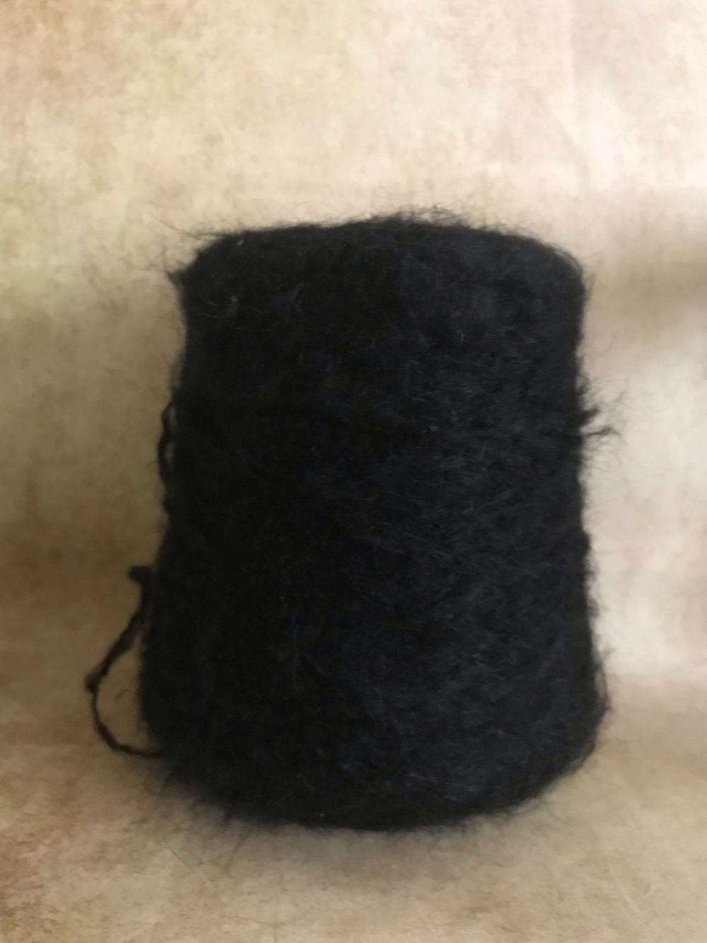 Lineapiù Italia Black Mohair Yarn Spool